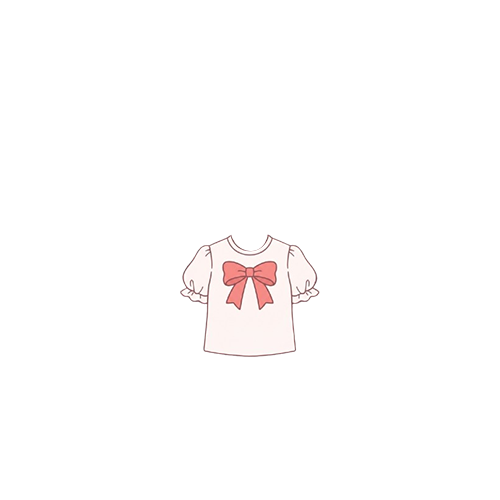 러블리 핑크 리본 블라우스